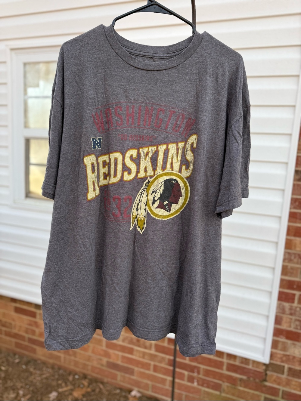 NFL Gray Washington Redskins Graphic Short Sleeve Tee